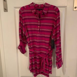 NWT- Tommy Hilfiger tie-waist shirt